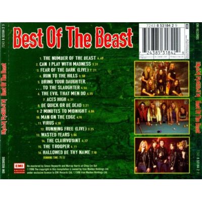 Iron Maiden Best Of The Beast - Publicité Iron Maiden Best Of The Beast - Publicité