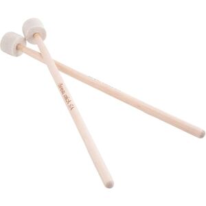 Verklsfuly 1 paire de baguettes de tambour en feutre avec tête de maillet, maillet, grosse pour percussions - Publicité Verklsfuly 1 paire de baguettes de tambour en feutre avec tête de maillet, maillet, grosse pour percussions - Publicité