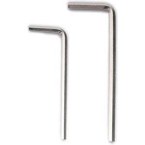 Musiclily Basic 2,5mm et 3mm Clé Allen en Acier pour Chevalet Trémolo Floyd Rose de Guitare électrique, Nickel (Lot de 2) - Publicité