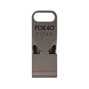 Fox 40 Titan Sifflet Double Ton en Titane - Publicité Fox 40 Titan Sifflet Double Ton en Titane - Publicité
