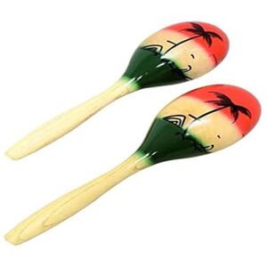 GEWA , Maracas CLUB SALSA, paire, Bois, Peinte à la main, 19 cm, Son doux et naturel - Publicité GEWA , Maracas CLUB SALSA, paire, Bois, Peinte à la main, 19 cm, Son doux et naturel - Publicité