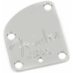 Fender ® »AMERICAN DELUXE NECK PLATE 4-BOLT« Plaque manche pour American Deluxe Series 4-Vis Couleur: Chrome - Publicité Fender ® »AMERICAN DELUXE NECK PLATE 4-BOLT« Plaque manche pour American Deluxe Series 4-Vis Couleur: Chrome - Publicité