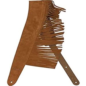 Fender Sangle de guitare à franges en suède Franges de style rétro Naturel - Publicité Fender Sangle de guitare à franges en suède Franges de style rétro Naturel - Publicité