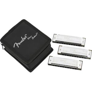 Fender © "Blues Deluxe" Harmonicas 3-Pack Incl. Case - Publicité Fender © "Blues Deluxe" Harmonicas 3-Pack Incl. Case - Publicité