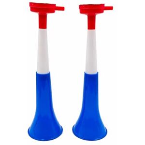 Pandiui23 Vuvuzela Trompettes deux corps Accessoire pour football et célébrations sportives Klaxon d'air bruyant pour l'animation Idéal pour le transport (2 produits, France) - Publicité Pandiui23 Vuvuzela Trompettes deux corps Accessoire pour football et célébrations sportives Klaxon d'air bruyant pour l'animation Idéal pour le transport (2 produits, France) - Publicité
