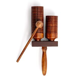 Percussion Plus clochettes agogo doubles en bois - Publicité Percussion Plus clochettes agogo doubles en bois - Publicité
