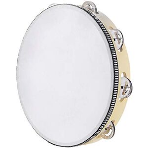 Musfunny Tambourins pour adultes de 25,4 cm : Tamborine en bois avec grelots en métal à une rangée – Instrument de musique Tamborines pour adultes, cadeau de percussion pour église, KTV - Publicité Musfunny Tambourins pour adultes de 25,4 cm : Tamborine en bois avec grelots en métal à une rangée – Instrument de musique Tamborines pour adultes, cadeau de percussion pour église, KTV - Publicité