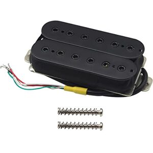 FLEOR Alnico 5 Double Coil Pickup Bridge Guitar Humbucker Micros Réglable Hexagonal Vis Polonais Pièces pour Guitare Électrique, Noir - Publicité FLEOR Alnico 5 Double Coil Pickup Bridge Guitar Humbucker Micros Réglable Hexagonal Vis Polonais Pièces pour Guitare Électrique, Noir - Publicité