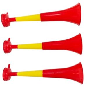 Pandiui23 Trompettes Vuvuzela Deux corps Accessoire pour football et célébrations sportives Klaxon d'air bruyant pour l'animation Idéal pour le transport (3 produits, Espagne) - Publicité Pandiui23 Trompettes Vuvuzela Deux corps Accessoire pour football et célébrations sportives Klaxon d'air bruyant pour l'animation Idéal pour le transport (3 produits, Espagne) - Publicité