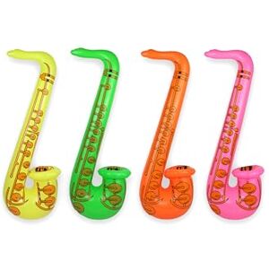 HENBRANDT Hen and Stag Accessories Lot De 4 Saxophones Gonflables - Publicité HENBRANDT Hen and Stag Accessories Lot De 4 Saxophones Gonflables - Publicité