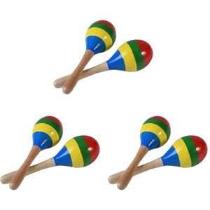 Booso Maracas Hochets à Percussion à Main, Instrument de Musique Rumba Shaker en Bois pour Enfants Adultes, Lot de 6 - Publicité Booso Maracas Hochets à Percussion à Main, Instrument de Musique Rumba Shaker en Bois pour Enfants Adultes, Lot de 6 - Publicité