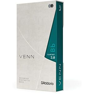 D'Addario Anches synthétiques de clarinette VENN G2 Anches de clarinette en Sib avec une construction synthétique avancée de fibres polymères, de résine et de roseau naturel Résistance 30 - Publicité D'Addario Anches synthétiques de clarinette VENN G2 Anches de clarinette en Sib avec une construction synthétique avancée de fibres polymères, de résine et de roseau naturel Résistance 30 - Publicité