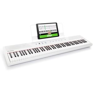 Alesis Recital Piano Numérique 88 Touches Semi-Lestées avec Enceintes Intégrées et Cours Gratuits, Blanc - Publicité Alesis Recital Piano Numérique 88 Touches Semi-Lestées avec Enceintes Intégrées et Cours Gratuits, Blanc - Publicité