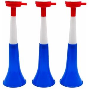 Pandiui23 Trompettes Vuvuzela à deux corps. Accessoire pour le football et les célébrations sportives. Klaxon d'air bruyant pour l'animation. Idéal pour le transport (3 produits, France) - Publicité Pandiui23 Trompettes Vuvuzela à deux corps. Accessoire pour le football et les célébrations sportives. Klaxon d'air bruyant pour l'animation. Idéal pour le transport (3 produits, France) - Publicité