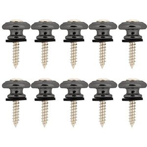 Tbest 10Pcs Tête de Champignons Metal Serrure Attaché Bouton Visserie Replacement pour Sangle de Guitare Classique Acouique électrique Basse Ukulélé Fixation de Sangle Guitare Boutons(Noir) - Publicité Tbest 10Pcs Tête de Champignons Metal Serrure Attaché Bouton Visserie Replacement pour Sangle de Guitare Classique Acouique électrique Basse Ukulélé Fixation de Sangle Guitare Boutons(Noir) - Publicité