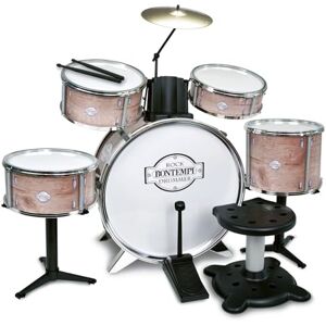 Bontempi BeatFusion Pro : Batterie Premium avec Grosse Caisse Puissante et Jeu Complet de Percussions, Marron, 700x400x800 mm, Noire - Publicité Bontempi BeatFusion Pro : Batterie Premium avec Grosse Caisse Puissante et Jeu Complet de Percussions, Marron, 700x400x800 mm, Noire - Publicité