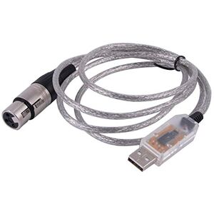 usangreen Adaptateur USB DMX512 Contrôleur DMX512 Variateur RS485 3 broches XLR Prend en charge Freestyler (1,8 m, coque USB) - Publicité usangreen Adaptateur USB DMX512 Contrôleur DMX512 Variateur RS485 3 broches XLR Prend en charge Freestyler (1,8 m, coque USB) - Publicité