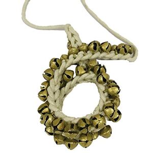Gavya International Lot de 14 clochettes de cheville blanches à cordes souples (25 + 25) pour Kathak Bharatnatyam - Publicité Gavya International Lot de 14 clochettes de cheville blanches à cordes souples (25 + 25) pour Kathak Bharatnatyam - Publicité