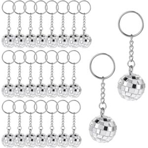 Torsten Porte-Clés Boule Disco, 24 Pièces, Porte-Clés Boule Disco, Cadeaux de Fête, Années 70, Disco, Porte-Clés Boule à Facettes Argentée, Fête de Boule, Installation Facile - Publicité Torsten Porte-Clés Boule Disco, 24 Pièces, Porte-Clés Boule Disco, Cadeaux de Fête, Années 70, Disco, Porte-Clés Boule à Facettes Argentée, Fête de Boule, Installation Facile - Publicité