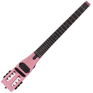 ANYGIG GIG ANYTIME! & ANYWHERE! Anygig Guitare Électrique Pratique Guitare de Voyage Portable 82CM 1.6KG Rose 25.5" Pleine Échelle avec Gigbag Droitier - Publicité