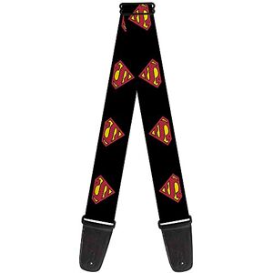 Buckle-Down Sangle de guitare 34-60" Superman Shield Black - Publicité Buckle-Down Sangle de guitare 34-60" Superman Shield Black - Publicité
