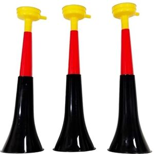 Pandiui23 Vuvuzela Trompettes deux corps Accessoire pour football et célébrations sportives Klaxon à air bruyant pour l'animation Idéal pour le transport (3 produits, Allemagne) - Publicité Pandiui23 Vuvuzela Trompettes deux corps Accessoire pour football et célébrations sportives Klaxon à air bruyant pour l'animation Idéal pour le transport (3 produits, Allemagne) - Publicité