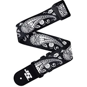 D'Addario Sangle de guitare , Joe Satriani – Design Pivot – Paisley noir – Nylon tubulaire de 50 mm de large, réglable de 35" à 59,5", accessoires pour guitare - Publicité D'Addario Sangle de guitare , Joe Satriani – Design Pivot – Paisley noir – Nylon tubulaire de 50 mm de large, réglable de 35" à 59,5", accessoires pour guitare - Publicité