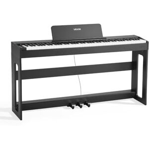VEVOR Piano Numérique 88 Touches Lestées, Mode Double Clavier Haut-parleurs, avec Pupitre à Partitions, Support, Pédale Sustain, Adaptateur CC, 280 Sonorités, Connexion Sans Fil, pour Débutants, Noir - Publicité VEVOR Piano Numérique 88 Touches Lestées, Mode Double Clavier Haut-parleurs, avec Pupitre à Partitions, Support, Pédale Sustain, Adaptateur CC, 280 Sonorités, Connexion Sans Fil, pour Débutants, Noir - Publicité