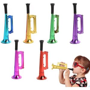 JINJUMEI 6 Pcs Trompettes Corne Plastique, Trompette Noise Maker, Instruments De Musique en Plastique, Trompette Cheerleading Corne Jouets, Jouets pour Anniversaires Carnavals Fêtes et Événements - Publicité JINJUMEI 6 Pcs Trompettes Corne Plastique, Trompette Noise Maker, Instruments De Musique en Plastique, Trompette Cheerleading Corne Jouets, Jouets pour Anniversaires Carnavals Fêtes et Événements - Publicité