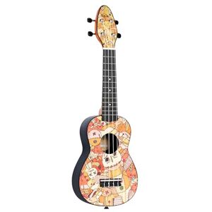 Ortega Guitars Ukulélé Soprano coloré Keiki K2 Kit de démarrage incluant Accordeur, Courroie, 5 Médiators Medium et Sac à cordon voodoo puppet (K2-VP) - Publicité Ortega Guitars Ukulélé Soprano coloré Keiki K2 Kit de démarrage incluant Accordeur, Courroie, 5 Médiators Medium et Sac à cordon voodoo puppet (K2-VP) - Publicité