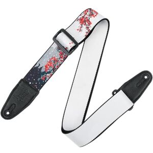 Levy's Wide Polyester Guitar Strap Cherry Blossoms & Snow Sangle de Guitare, Motif Fleurs de Cerisier et Neige, Taille Unique Mixte - Publicité Levy's Wide Polyester Guitar Strap Cherry Blossoms & Snow Sangle de Guitare, Motif Fleurs de Cerisier et Neige, Taille Unique Mixte - Publicité