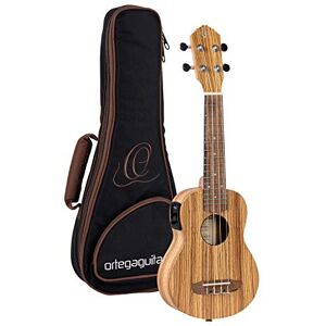 Ortega Guitars Ukulélé Soprano Electro-Acoustique – Série Timber – Housse Incluse – Zebrawood, Naturel (RFU10ZE) - Publicité Ortega Guitars Ukulélé Soprano Electro-Acoustique – Série Timber – Housse Incluse – Zebrawood, Naturel (RFU10ZE) - Publicité