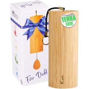 DAYASA Koshi Carillon en bambou placage Terra (Terre) avec emballage cadeau - Publicité DAYASA Koshi Carillon en bambou placage Terra (Terre) avec emballage cadeau - Publicité