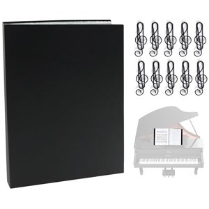 mimzemamz Chemises pour Partitions, Dossier de Partition Musique Format A4 avec 40 Pochettes, Classeur de Fichiers Musicaux Noir Trieur Document avec 10 Trombones pour Guitare Violon Piano Musiciens - Publicité mimzemamz Chemises pour Partitions, Dossier de Partition Musique Format A4 avec 40 Pochettes, Classeur de Fichiers Musicaux Noir Trieur Document avec 10 Trombones pour Guitare Violon Piano Musiciens - Publicité