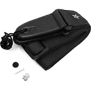 Alnicov Sangle de guitare en coton de 5,5 cm Sangle d'épaule réglable en coton pour guitare acoustique, guitare électrique et basse (noir) - Publicité Alnicov Sangle de guitare en coton de 5,5 cm Sangle d'épaule réglable en coton pour guitare acoustique, guitare électrique et basse (noir) - Publicité