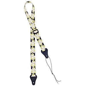Ortega Guitars courroie réglable pour ukulélé – Réglable – Série Nylon Straps – Nylon, Green Flower (OUS-GRFL) - Publicité Ortega Guitars courroie réglable pour ukulélé – Réglable – Série Nylon Straps – Nylon, Green Flower (OUS-GRFL) - Publicité
