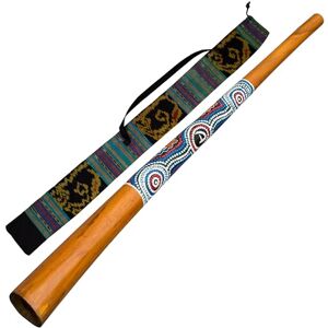 Australian Treasures DIDGERIDOO PEINTURE NATURELLE 130cm Sac Didgeridoo Didgeridoo en bois - Publicité Australian Treasures DIDGERIDOO PEINTURE NATURELLE 130cm Sac Didgeridoo Didgeridoo en bois - Publicité