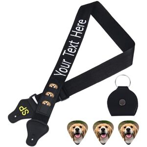 EinzigGeschenk Sangle de guitare personnalisée Pour guitare électrique, guitare acoustique, basse Avec nom brodé, texte ou motif Largeur réglable Doublée et confortable Avec porte-médiator - Publicité EinzigGeschenk Sangle de guitare personnalisée Pour guitare électrique, guitare acoustique, basse Avec nom brodé, texte ou motif Largeur réglable Doublée et confortable Avec porte-médiator - Publicité
