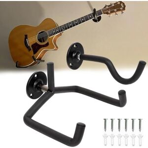 FiTspi Support mural pour guitare horizontale et crochets pour guitare, basse et ukulélé acoustique, électriques, classiques - Publicité FiTspi Support mural pour guitare horizontale et crochets pour guitare, basse et ukulélé acoustique, électriques, classiques - Publicité