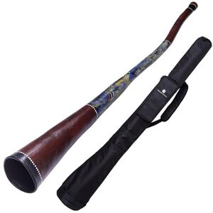 Australian Treasures Didgeridoo Baked Wood 150 cm – Son chaud, puissant et léger – Sac en nylon inclus - Publicité Australian Treasures Didgeridoo Baked Wood 150 cm – Son chaud, puissant et léger – Sac en nylon inclus - Publicité