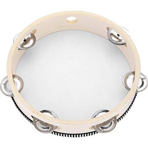 Musfunny Tambourins pour adultes de 20,3 cm : Tamborine en bois avec grelots en métal à une rangée – Instrument de musique Tamborines pour adultes, cadeau de percussion pour église, KTV - Publicité Musfunny Tambourins pour adultes de 20,3 cm : Tamborine en bois avec grelots en métal à une rangée – Instrument de musique Tamborines pour adultes, cadeau de percussion pour église, KTV - Publicité
