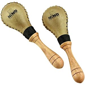 Nino Percussion Rawhide Maracas Rattles 1 Paire de Petits Shakers pour Enfants à partir de 3 Ans Instrument de Musique Cuir et Bois, Naturel (NINO10) - Publicité Nino Percussion Rawhide Maracas Rattles 1 Paire de Petits Shakers pour Enfants à partir de 3 Ans Instrument de Musique Cuir et Bois, Naturel (NINO10) - Publicité