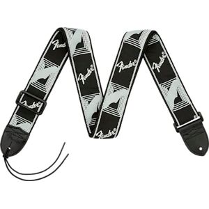 Fender Monogrammed Sangle pour Guitare Noir/Gris Clair/Gris Foncé Noir - Publicité Fender Monogrammed Sangle pour Guitare Noir/Gris Clair/Gris Foncé Noir - Publicité