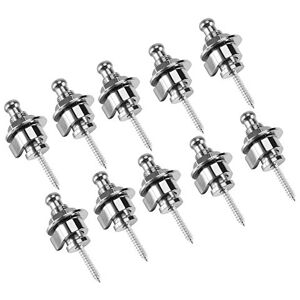 Tbest Serrures de Sangle Guitare, Security Lock Jeu Complet 10 x Serrures de Sangle de Basse en Métal pour Guitare, Accessoire Antidérapant pour Guitare électrique (argent) - Publicité Tbest Serrures de Sangle Guitare, Security Lock Jeu Complet 10 x Serrures de Sangle de Basse en Métal pour Guitare, Accessoire Antidérapant pour Guitare électrique (argent) - Publicité