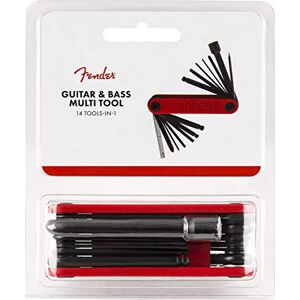 Fender Guitar,Bass Multi-Tool, 14-in-1 Maintenance Tool with Hex Wrenches, Screwdrivers, Truss Rod Socket, Durable Chrome Vanadium, Compact Design, Red - Publicité Fender Guitar,Bass Multi-Tool, 14-in-1 Maintenance Tool with Hex Wrenches, Screwdrivers, Truss Rod Socket, Durable Chrome Vanadium, Compact Design, Red - Publicité