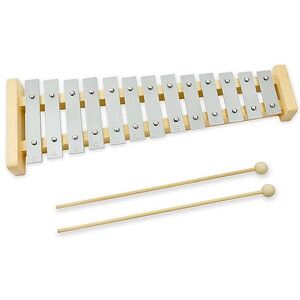 A-Star Xylophone soprano Glockenspiel 13 notes avec touches argentées et deux battes en bois Diatonique 2 octaves G5 à E6 - Publicité A-Star Xylophone soprano Glockenspiel 13 notes avec touches argentées et deux battes en bois Diatonique 2 octaves G5 à E6 - Publicité