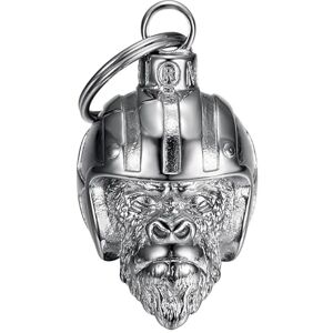 MOCY BELL Clochette Moto Monkey Biker Acier Inoxydable Chrome - Publicité MOCY BELL Clochette Moto Monkey Biker Acier Inoxydable Chrome - Publicité
