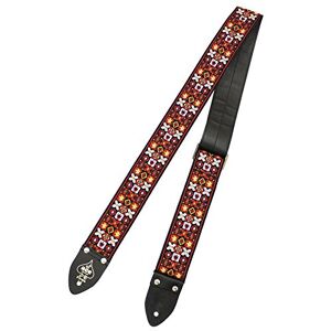 D'andrea Ace Vintage Reissue Sangle de guitare – X's & O's – Réplique de sangle de guitare utilisée par Jimi Hendrix à Woodstock en 1969 - Publicité D'andrea Ace Vintage Reissue Sangle de guitare – X's & O's – Réplique de sangle de guitare utilisée par Jimi Hendrix à Woodstock en 1969 - Publicité