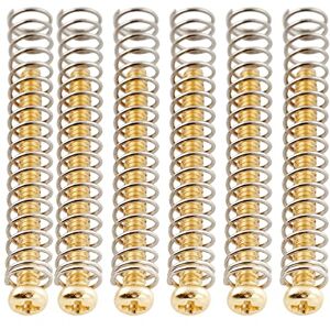 Musiclily Ultra UNC#3-48x1,1 Inch Vis et Ressorts en Acier Inoxydable Micros Humbucker pour Guitare électrique USA, Doré (Lot de 6) - Publicité Musiclily Ultra UNC#3-48x1,1 Inch Vis et Ressorts en Acier Inoxydable Micros Humbucker pour Guitare électrique USA, Doré (Lot de 6) - Publicité