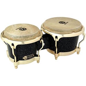 Latin Percussion Galaxy Bongos en fibre de verre 7 1/4" + 8 5/8" Doré/Noir - Publicité Latin Percussion Galaxy Bongos en fibre de verre 7 1/4" + 8 5/8" Doré/Noir - Publicité